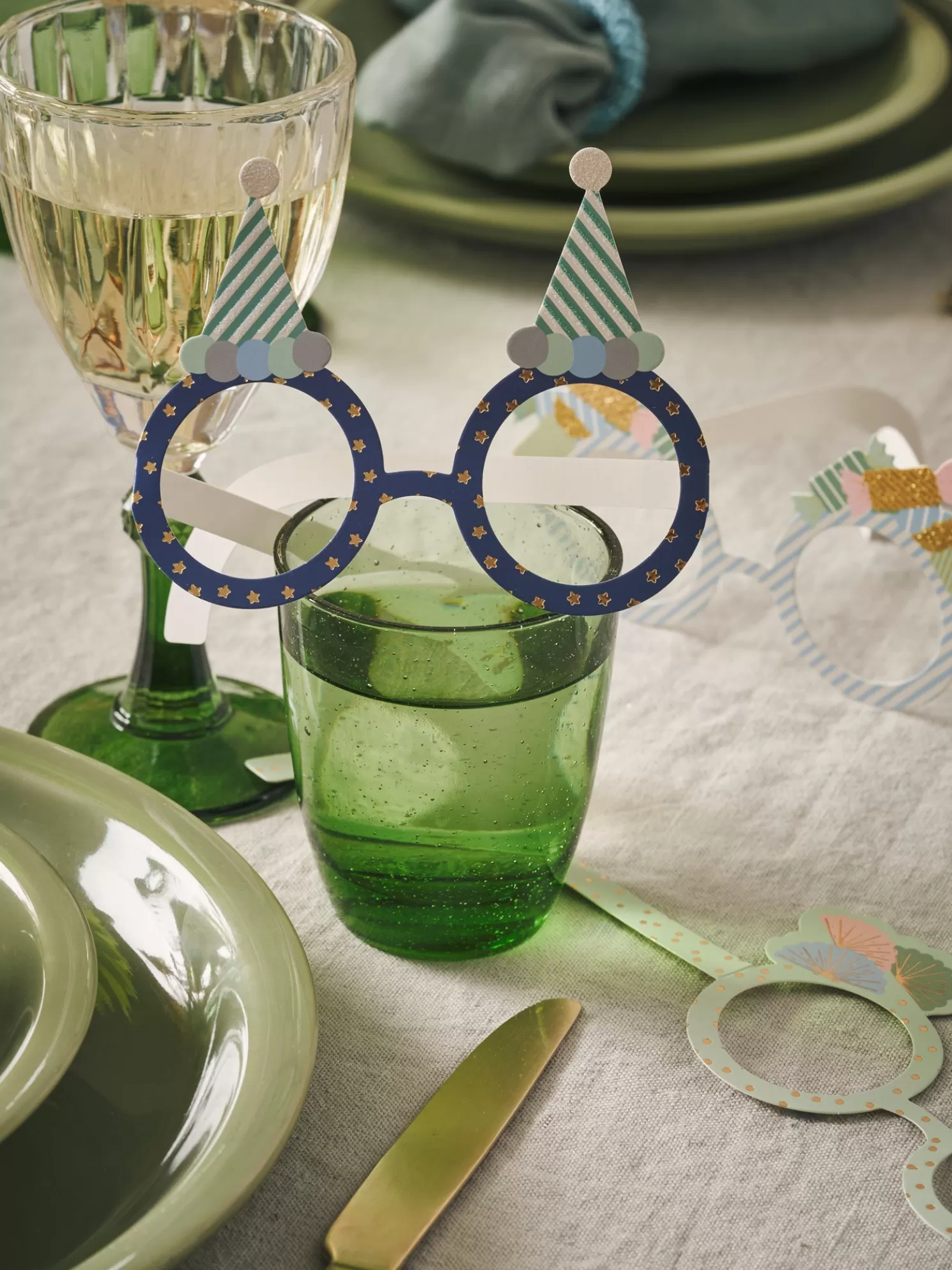 Clearance Søstrene Grene Schweiz Silvester-Partybrillen Indigo Blue